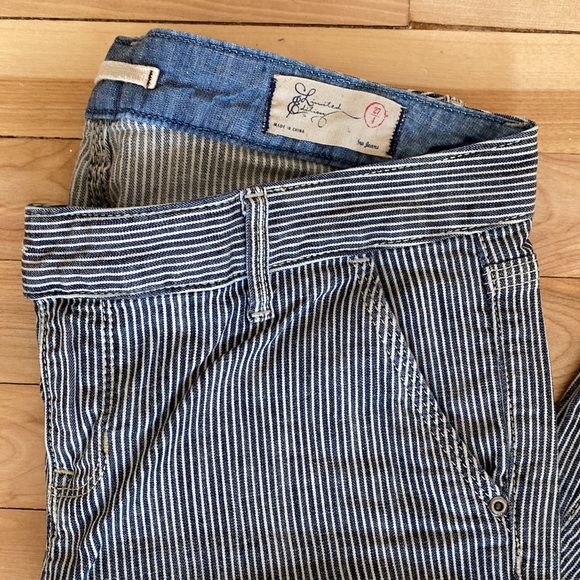 GAP Bellbottom Pants Pinstripe - Picture 4 of 8